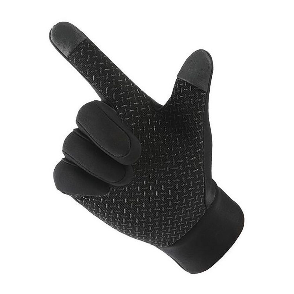 Găng tay nhung giữ ấm mùa đông chống thấm nước bảo vệ toàn diện dùng được màn hình cảm ứng dành cho nam