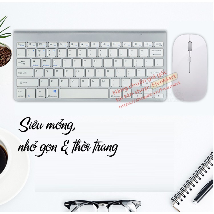 Bộ BÀN PHÍM VÀ CHUỘT Không Dây Siêu Mỏng KB109 2.4G Tương Thích Đa Thiết Bị Laptop | BigBuy360 - bigbuy360.vn