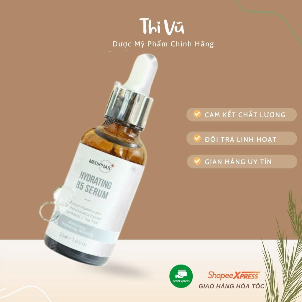 Tinh chất dưỡng ẩm Mediphar Hydrating B5,tinh chất dưỡng ẩm cấp nước phục hồi da 30ml - Thi Vũ