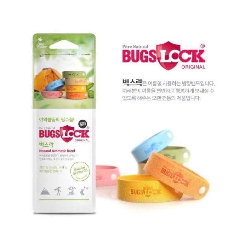 Vòng chống muỗi cho bé/ người lớn thiên nhiên Bugs Lock Natural Armatc nội địa Hàn quốc