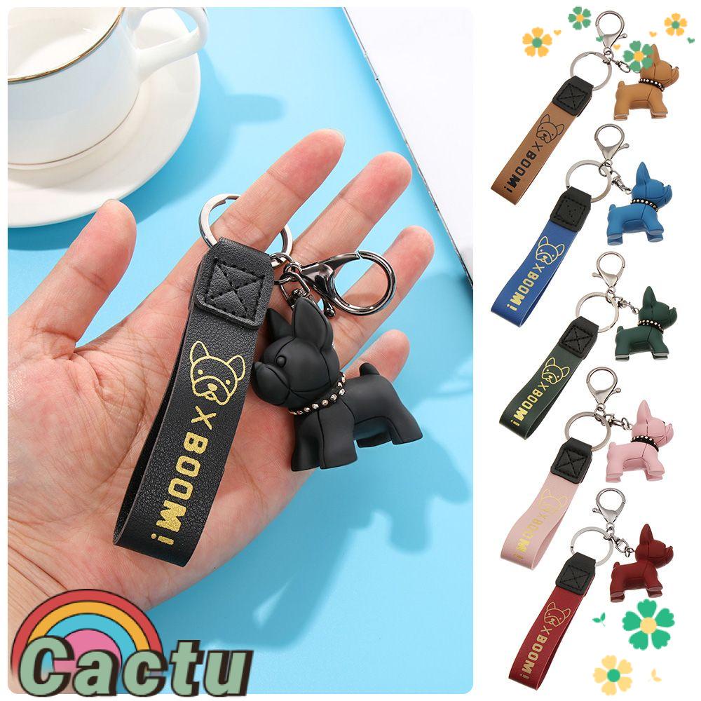 Móc Khóa Xe Hơi Hình Chó Bull Chống Thấm Nước Dễ Thương