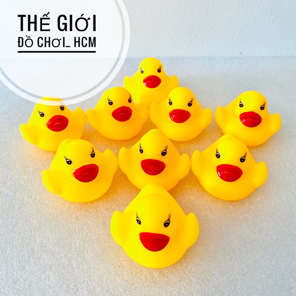 [BÓP KÊU CHIP CHIP] Đồ chơi túi 9 chú vịt thả hồ nước bóp kêu chip chip dành cho bé thích tắm biển thích khám phá 669-6T