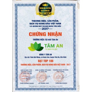 [CHÍNH HÃNG] Xịt Mũi Cao Cấp Tâm An