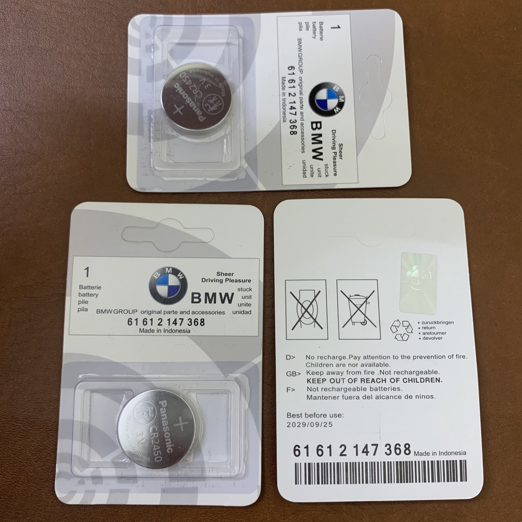 Pin Nút Áo CR2032, CR2450 Cao Cấp Dùng Thay Pin Chìa Khóa Xe BMW