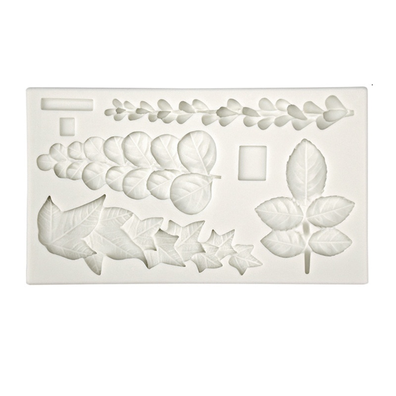 Khuôn Silicone Tạo Hình Làm Bánh Kẹo Hình Lá Sen Đá DIY
