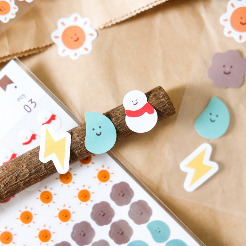 3Pcs/pack Cute Cartoon Pet Sticker Diary Decoration Scrapbooking Sticker Stationary School Supplies