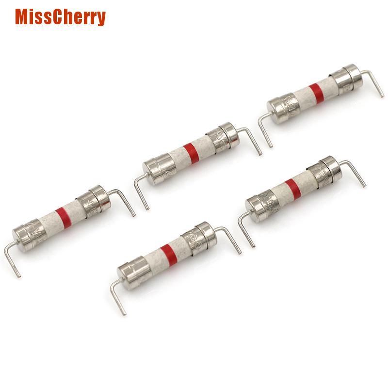 Bộ 5 Cầu Chì Gốm 8a 250v Chất Lượng Cao