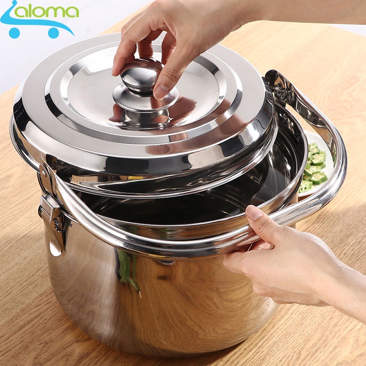 Nồi ủ nhiệt chân không đế gang 7 lít Thermal Cooker hầm gà hầm xương nấu cháo ⚡ Dùng được bếp hồng ngoại, bếp gas, từ⚡