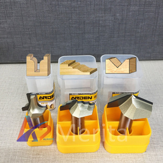 Bộ 3 mũi phay gỗ CNC pano cửa cốt 1/2"(12.7mm) Arden