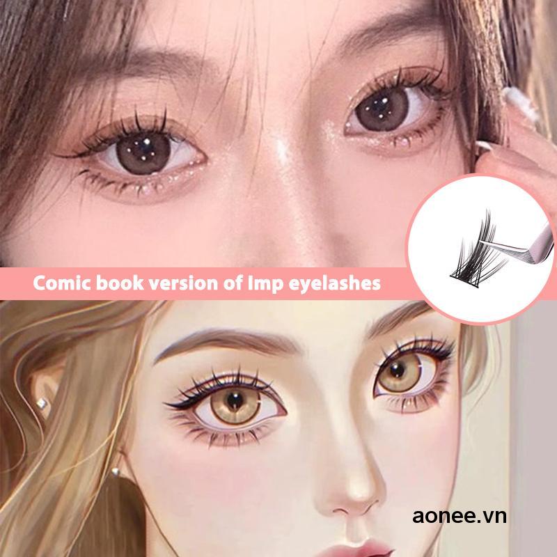 ✨✨Bộ Lông Mi Giả 3D Kiểu Đuôi Cá Tự Nhiên Dùng Trang Điểm Chuyên Nghiệp