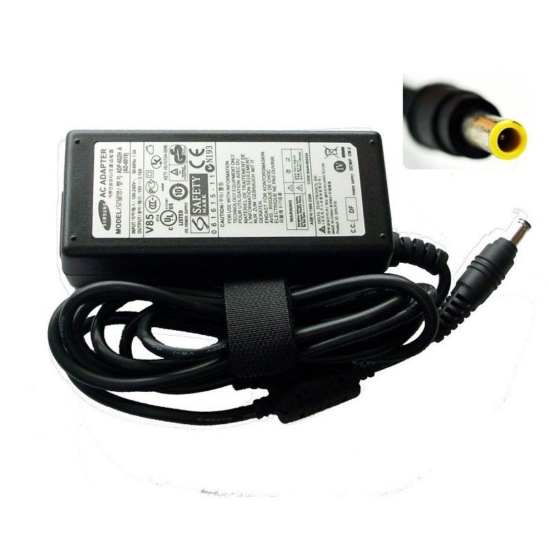 Sạc laptop Samsung 19V-4,74A kim kèm dây nguồn