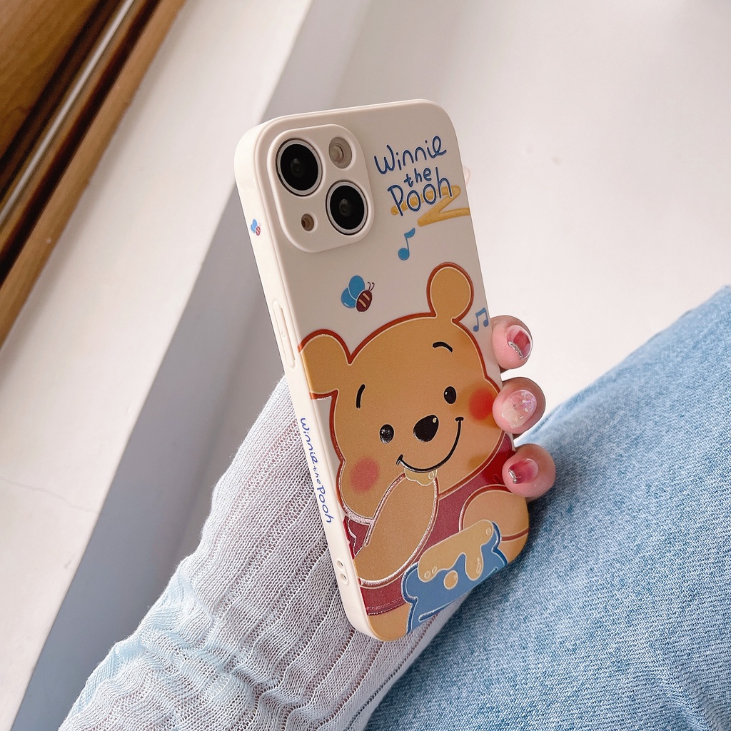 Ốp Điện Thoại In Hình Gấu Pooh Dễ Thương Cho iPhone13Pro iP12Pro XS iPhone11 13mini 13Promax 11 12 13 7p