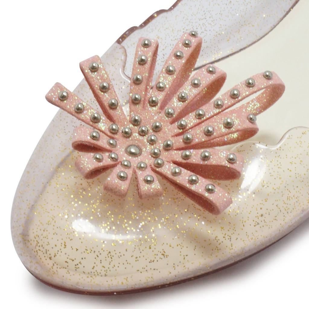 Jelly Bunny  - Giày nữ búp bê đế bệt SOPHIE FIRE WORKS B20WLFL012 màu cam hồng lấp lánh