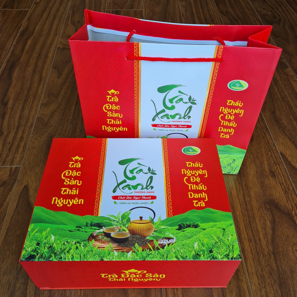 Trà khô chè nõn Thái Nguyên loại hảo hạng Tân Cương hộp túi quà biếu_TN06 | BigBuy360 - bigbuy360.vn
