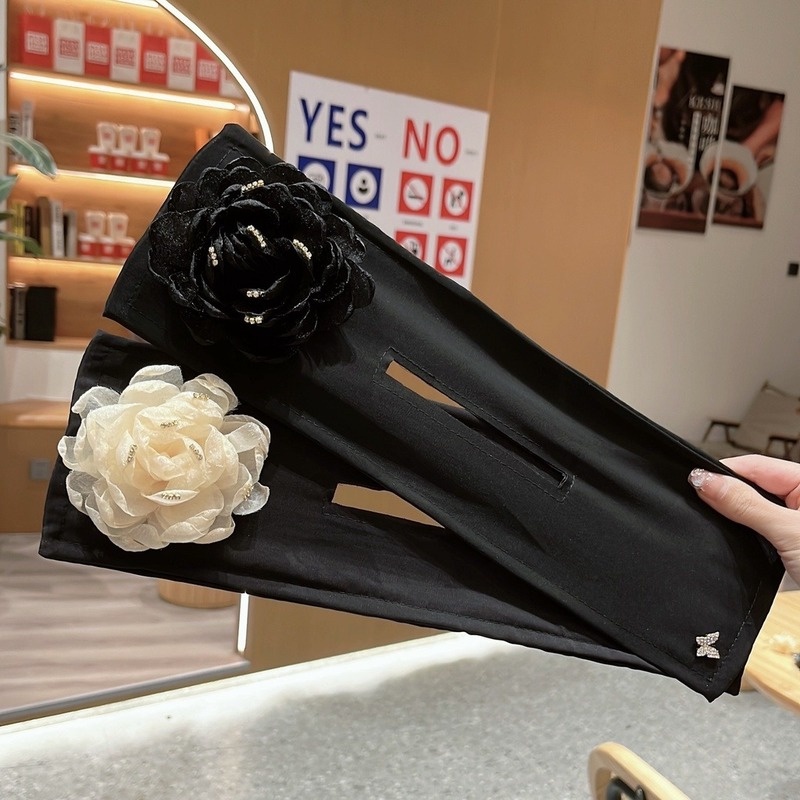Kẹp Tóc Vải Lưới Thắt Nơ Xinh Xắn Ngọt Ngào Cho Bạn Gái