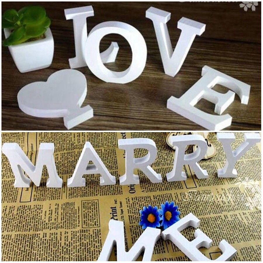 26 Wooden Freestanding Wooden Letters,House DIY Wedding Birthday Party Home Shop Decorations