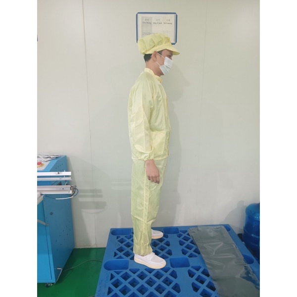 Set quần áo phòng sạch rời chống tĩnh điện