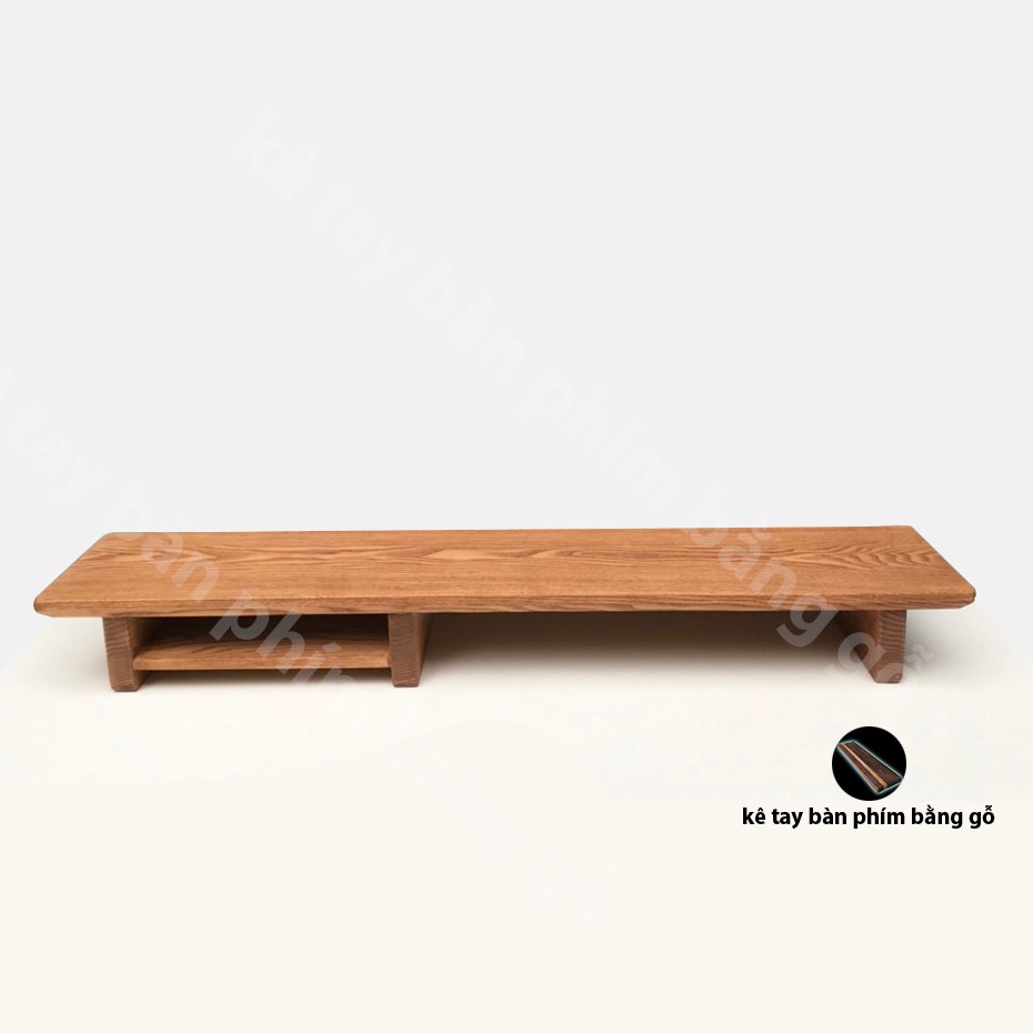 Kệ để màn hình máy tính, laptop - bằng gỗ Sồi loại có vân đẹp...[Có làm theo yêu cầu]