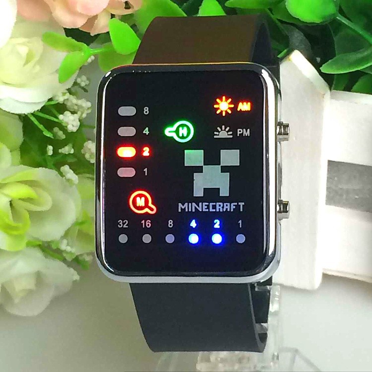 Đồng Hồ Đèn LED Cho Trẻ Em Minecraft Mặt Vuông Hàng Chính Hãng | BigBuy360 - bigbuy360.vn