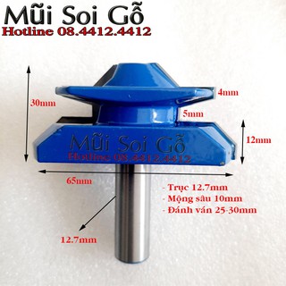 Mũi soi, mũi phay ghép học kéo,học tủ ghép góc vuông ván 30mm