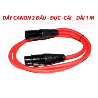 Dây canon 2 đầu đực cái dài 1 mét chuẩn xịn