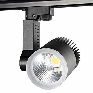 Đèn LED ray rọi COB mắt trâu 20W- 30W vỏ trắng ánh sáng trắng ánh sáng vàng