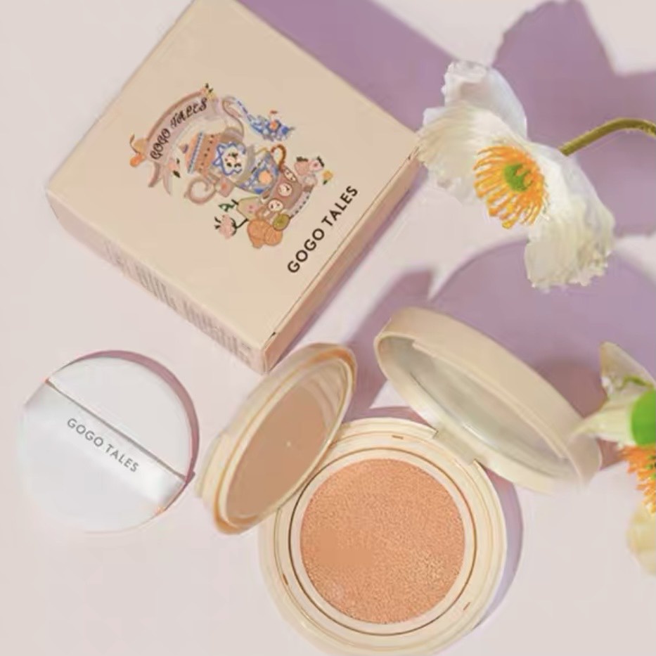 Phấn nước GOGO TALES mỏng nhẹ mềm mịn độ che phủ cao Bright Flawless Air Cushion tặng kèm 1 lõi thay thế GT277 GOGO86 | BigBuy360 - bigbuy360.vn