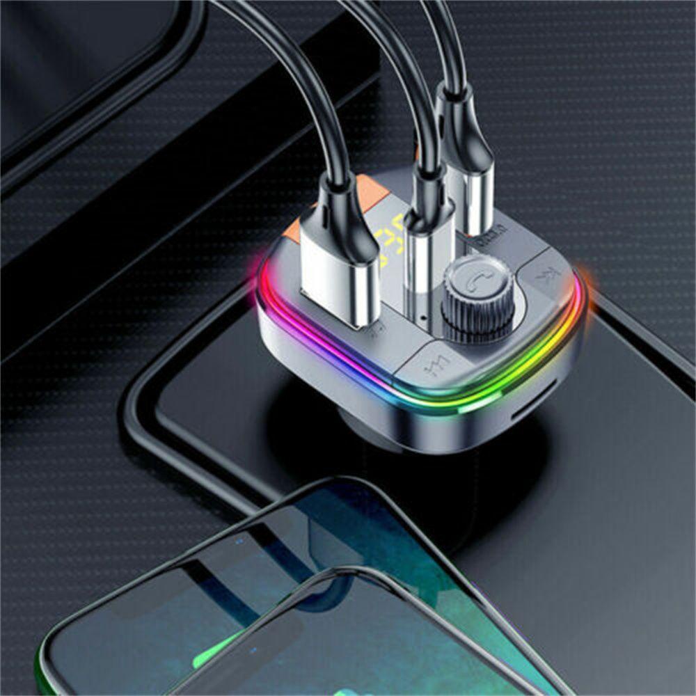 Tẩu Sạc Điện Thoại USB Type C Kiêm Đài FM Bluetooth GOGOUP Cho Xe Hơi