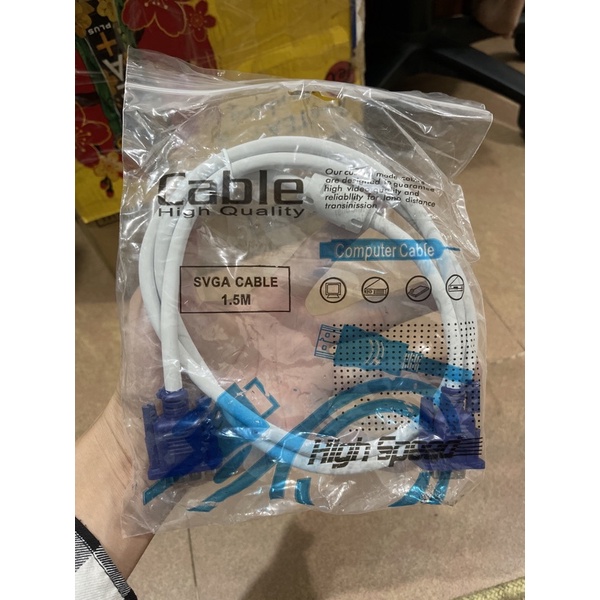 Dây cáp vga dài 1,5m loại tốt new