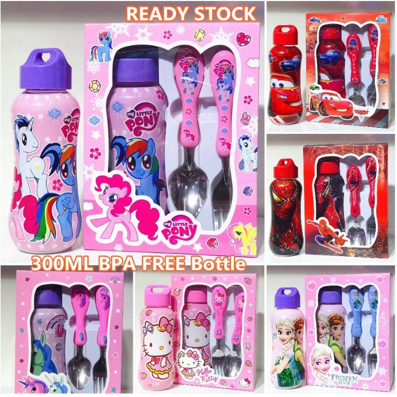 Bình Uống Nước Hello Kitty Pony 300ML