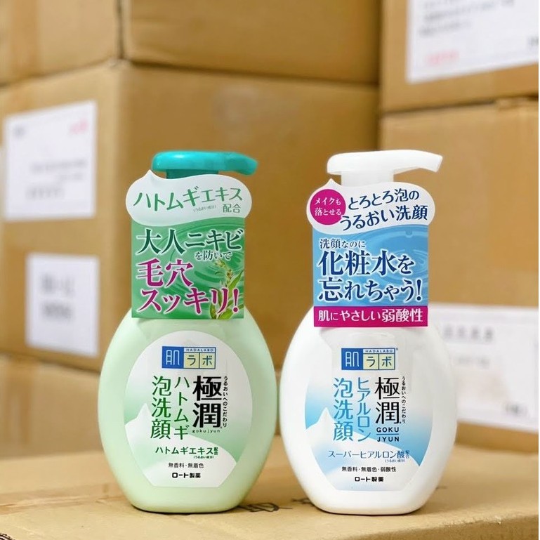 Sữa Rửa Mặt Tạo Bọt Hada Labo Gokujyun Foaming Cleanser 160ml