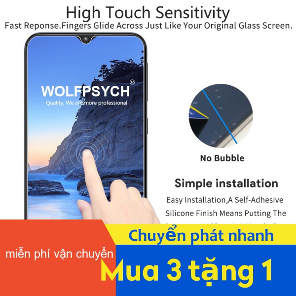 Miếng dán cường lực bảo vệ cho điện thoại OPPO R7 R7S R9 R9S R11 R11S R15 Realme C2 3 3i Reno Z 2Z 5 Pro Plus