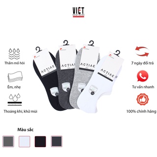 Tất nam nữ cổ ngắn, vớ nam nữ thời trang, vải cotton thoáng khí VIỆTBROTHERS - 1THAO1