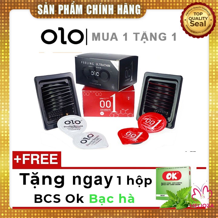 [MỎNG NHẤT THẾ GIỚI] Bao Cao Su OLO 0.01mm - Gốc Nước - Hộp 10 Cái