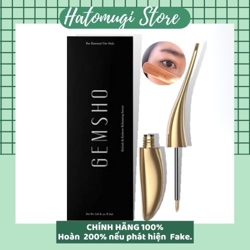 Tinh chất dưỡng mi [Hàng chuẩn] Serum dưỡng mi Gemsho Eyelash &amp; Eyebrow 3ml của Mỹ