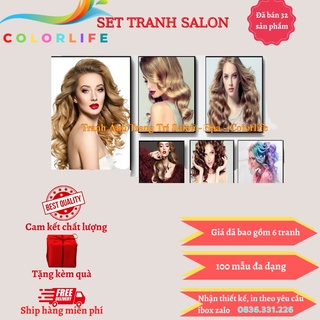 BỘ TRANH SALON TRANH CẮT TÓC SIÊU ĐẸP GIÁ XƯỞNG K62 COLORLIFE
