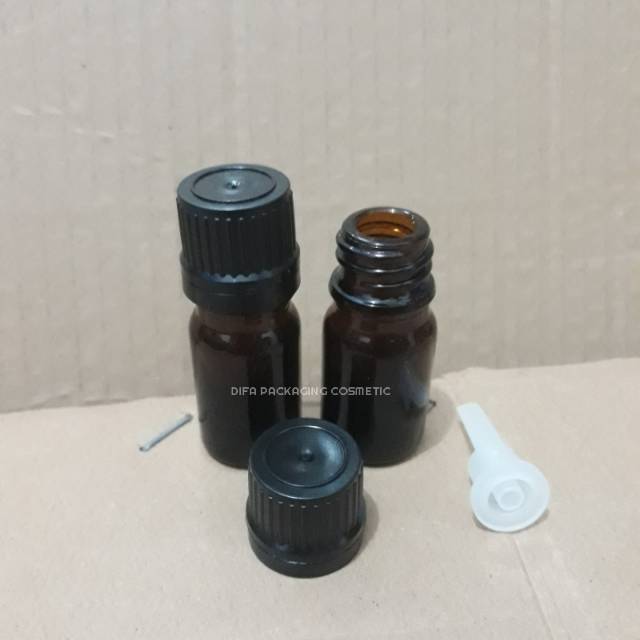 (hàng Mới Về) Bộ 10 Lọc Màu Hổ Phách Dày 5ml Màu Đen / Nâu