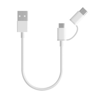Cáp sạc Xiaomi 2-IN-1 USB to MICRO USB hoặc TYPE-C (dài 30 cm hoặc 100 cm)