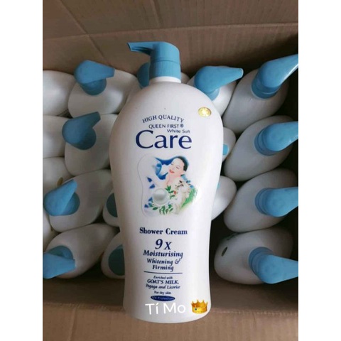 Sữa tắm dê Thái Lan giúp da trắng mịn, Sữa tắm nước hoa White Care 9X - Chai to 1200ml đáp ứng mọi nhu cầu sử dụng /
