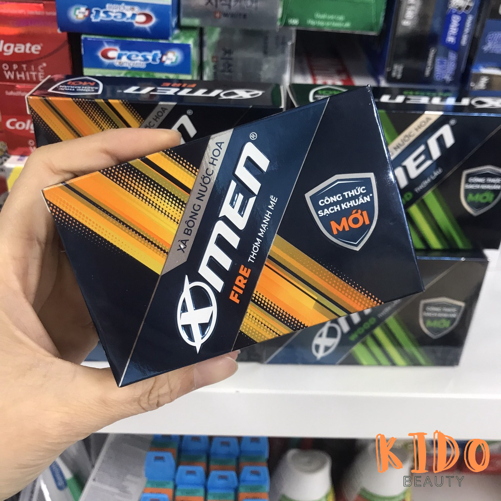 Xà Bông Nước Hoa Nam Xmen Wood Sport / Fire Active 90g - Xà phòng cục tắm nam X-men