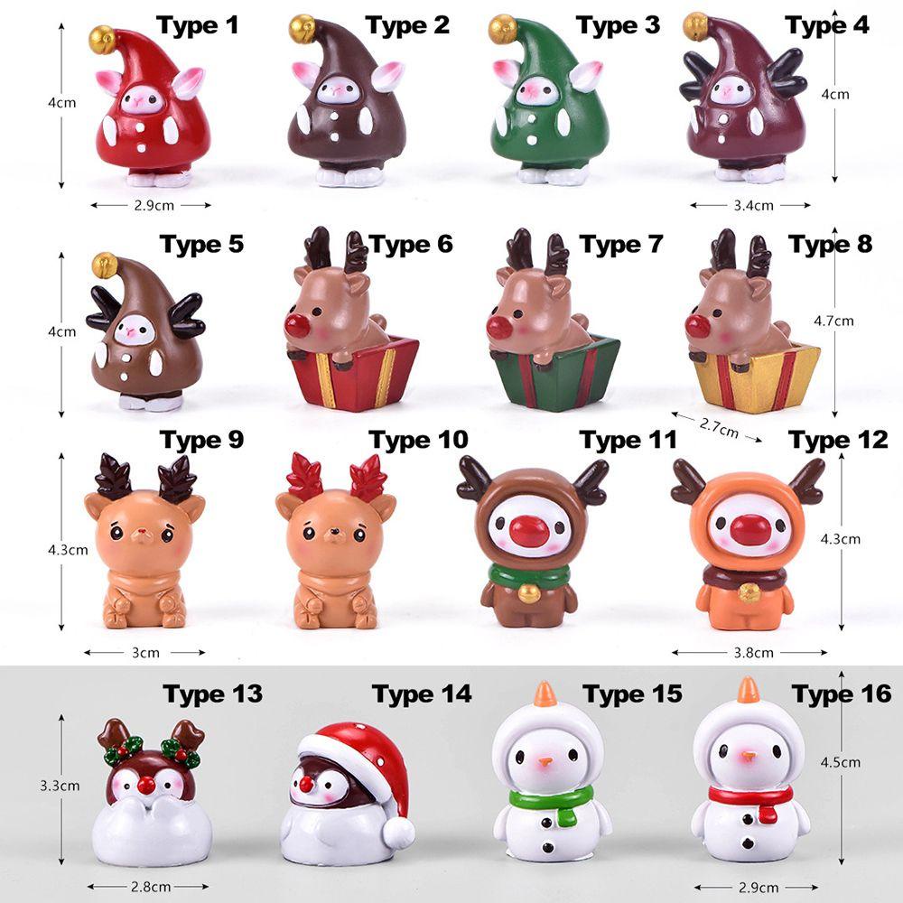 Mô Hình Ông Già Noel / Nai Sừng Tấm Trang Trí Nhà Cửa Dịp Giáng Sinh