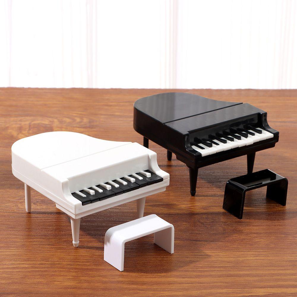 LUOL Mô Hình Đàn Piano Trắng Đen Tỉ Lệ 1 / 6 1 / 12