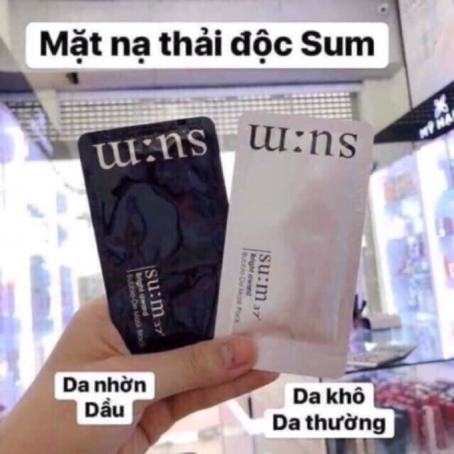[RẺ VÔ ĐỊCH] MẶT NẠ THẢI ĐỘC SUM HÀN QUỐC NẠ THẢI ĐỘC SU:M - Mask Sủi Bọt Hút Chì | BigBuy360 - bigbuy360.vn