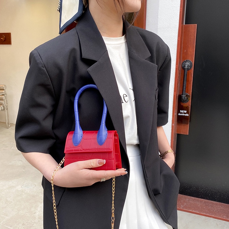 Túi đeo chéo IELGY bằng PVC họa tiết vân đá phong cách Hàn Quốc thời trang dành cho nữ