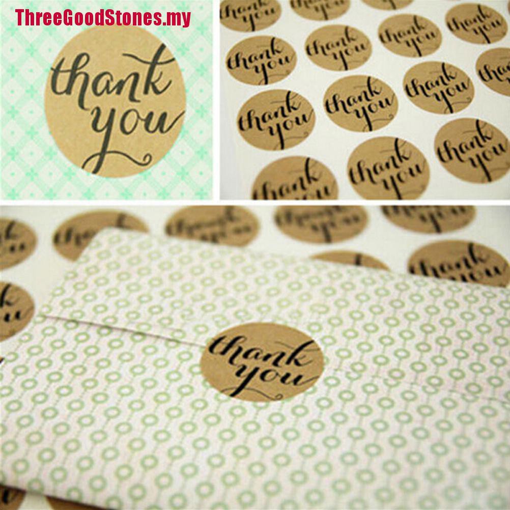 Set 12 Nhãn Dán In Chữ Thank You