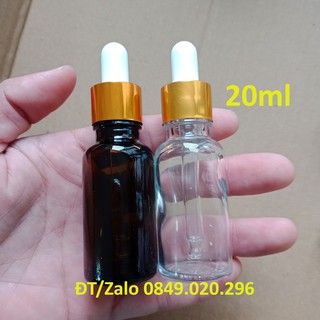COMBO 10 Lọ chiết tinh dầu 20ml - Lọ serum 20ml thủy tinh