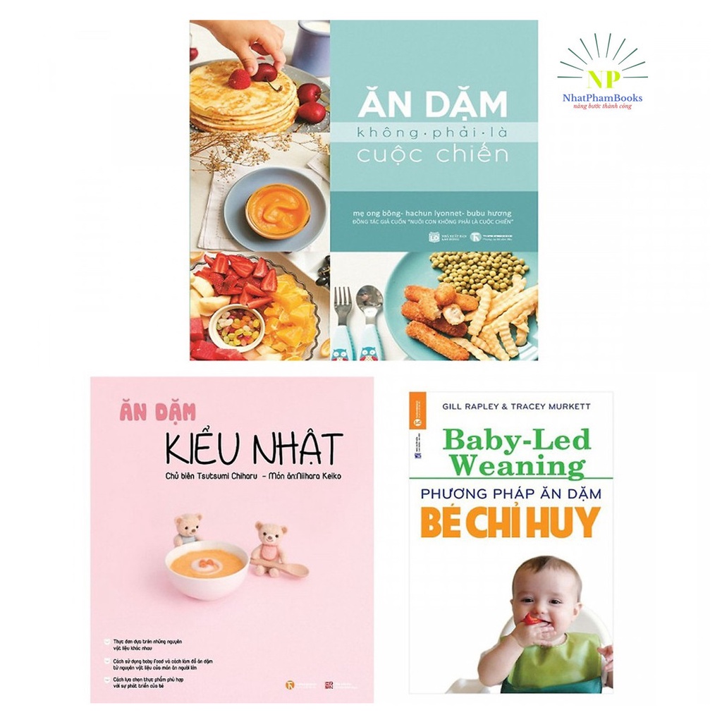 Sách - Combo Ăn Dặm Kiểu Nhật + Ăn Dặm Không Phải Là Cuộc Chiến Tặng Kèm Bookmark