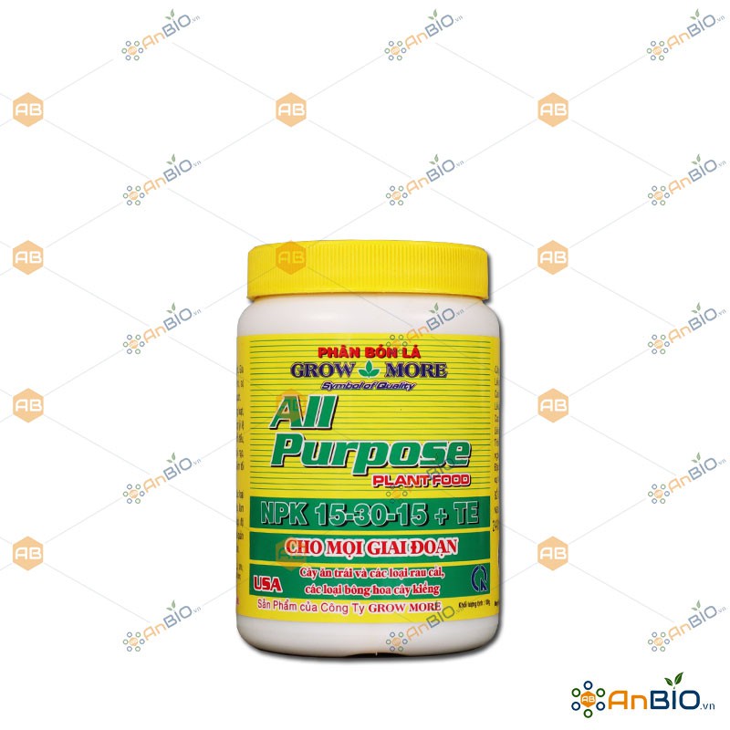 Phân bón NPK Grow More 15-30-15 TE Hũ 100g KÍCH THÍCH VÀ HUY ĐỘNG MẦM HOA - B5.1013