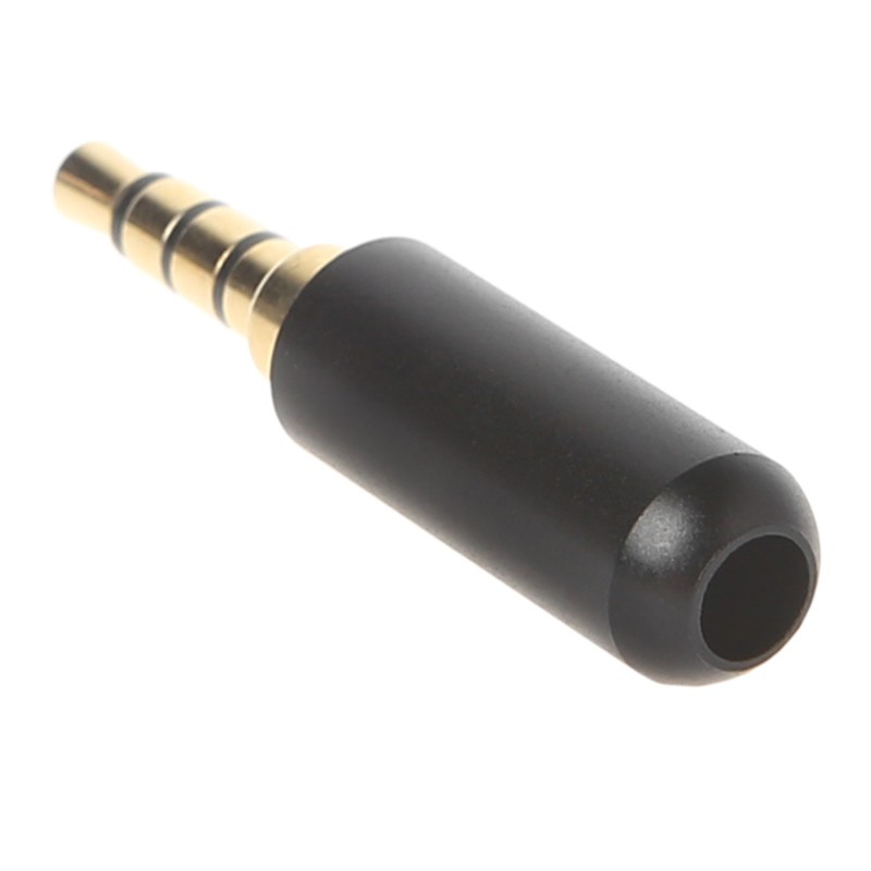 KOK 3.5mm 4 Pole Earphone Soldering Jack Male Headphone Plug Repair Audio Adapter