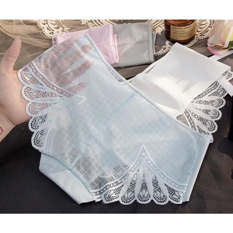 Quần Lót Nữ Softie ❤️Quần Lót Ren Su Cánh Tiên cao cấp mềm mại kháng khuẩn gợi cảm 9088